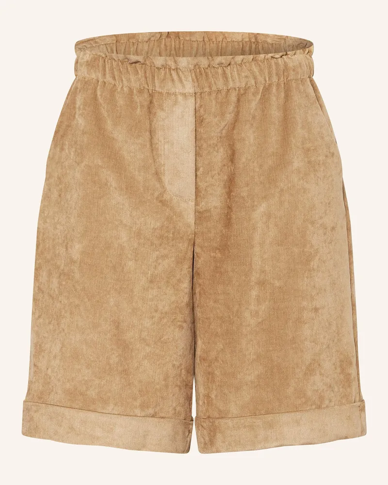 Moncler Cordshorts beige Cognac