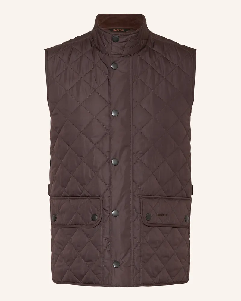 Barbour Steppweste Dunkelbraun