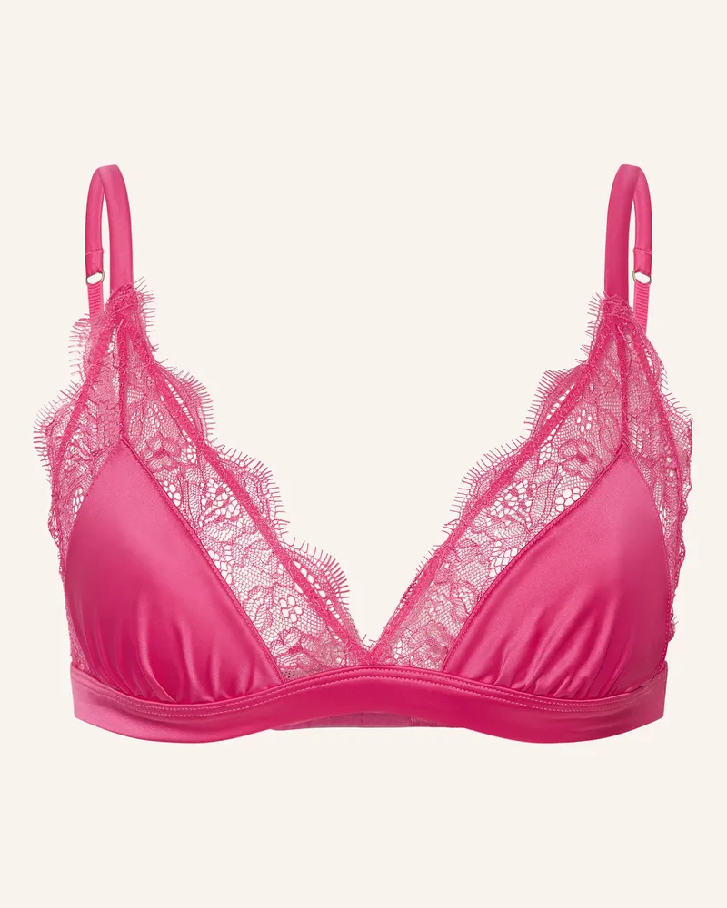 LOVE Stories Triangel-BH LOVE LACE aus Satin Pink