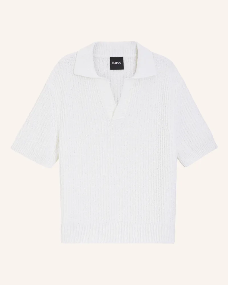 HUGO BOSS Pullover C-NIL Relaxed Fit Weiss