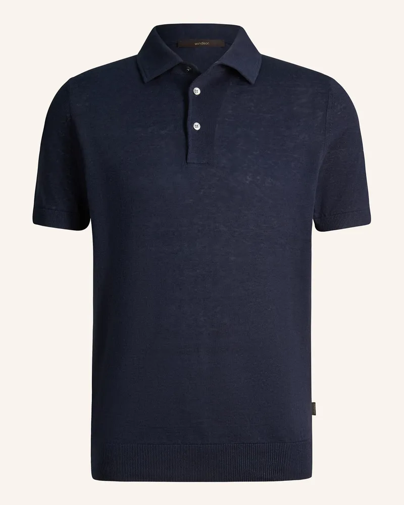 windsor. Poloshirt blau Dunkelblau