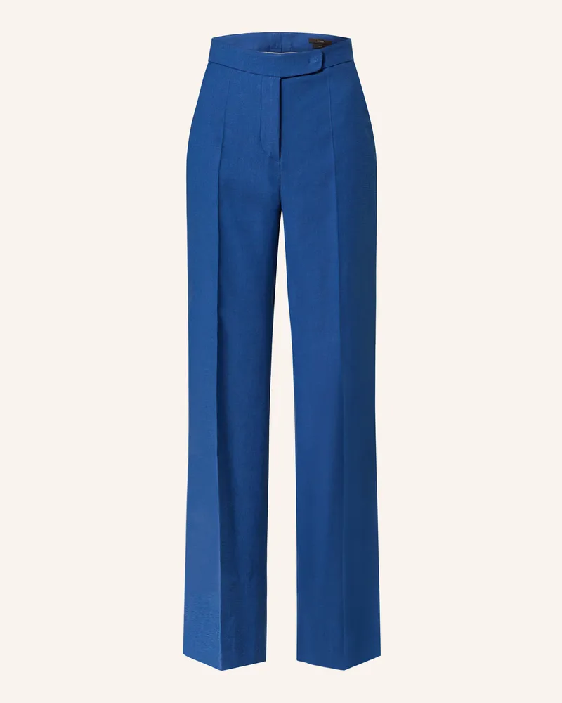 windsor. Marlenehose mit Leinen Blau