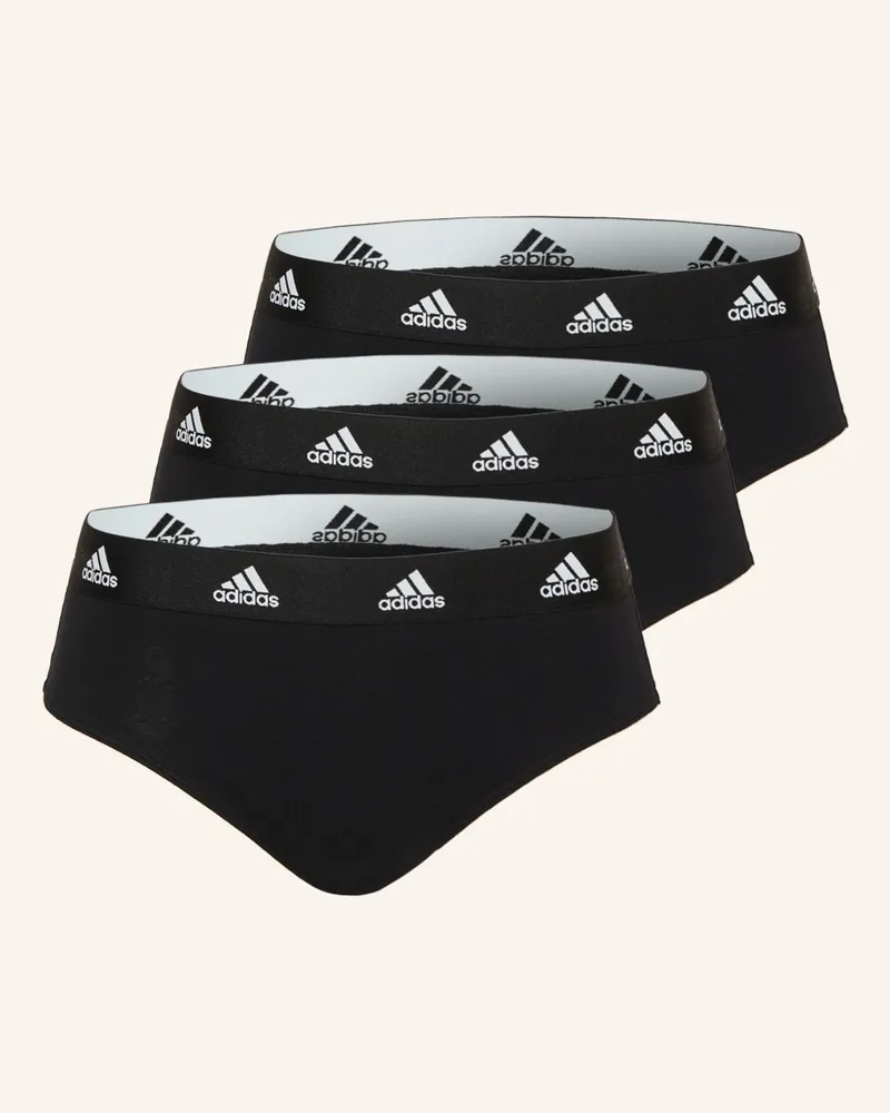 adidas 3er-Pack Slips Schwarz