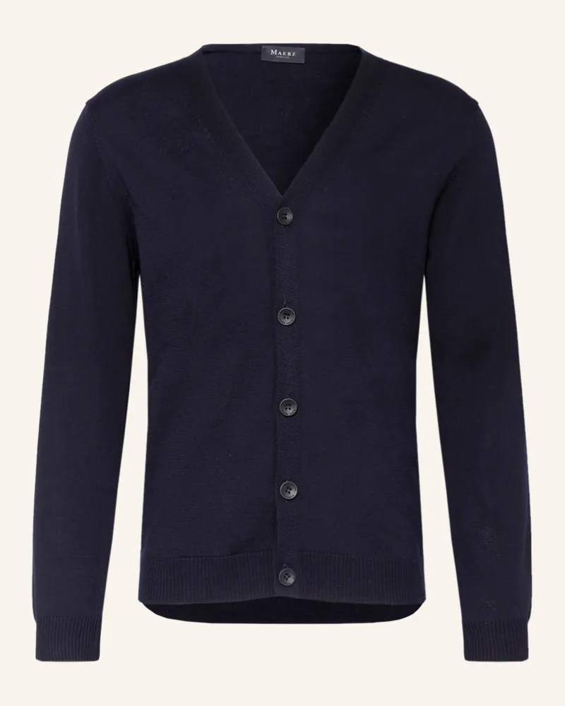 Maerz Strickjacke blau Dunkelblau