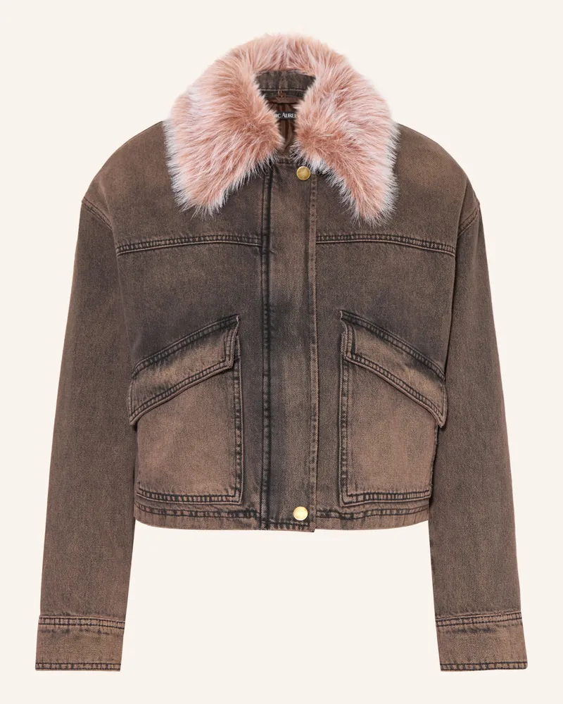 MARC AUREL Jeansjacke Mit Abnehmbarem Kragen braun 700020