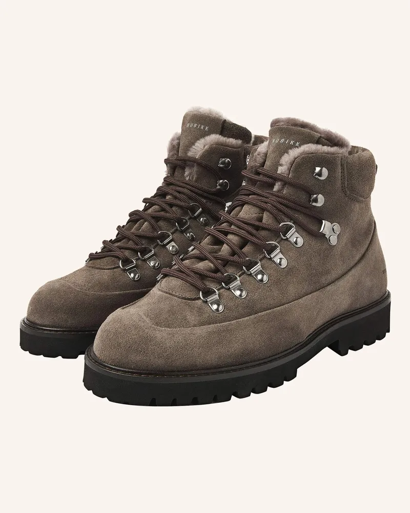 Nubikk Schnürboots LOGAN CHAD FUR Grau