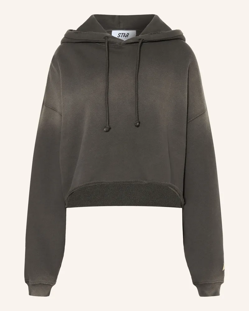 Golden Goose Oversized-Hoodie Star schwarz Khaki