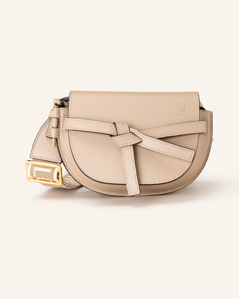 Loewe Umhängetasche MINI GATE DUAL Beige