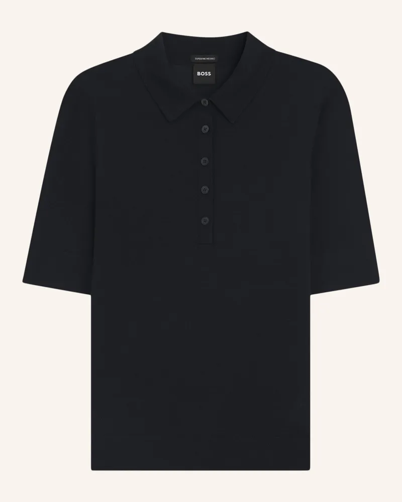 HUGO BOSS Pullover FIDENKA Regular Fit Dunkelblau
