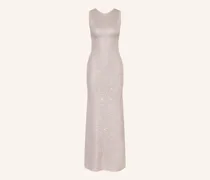 Strickkleid Mit Pailletten silber