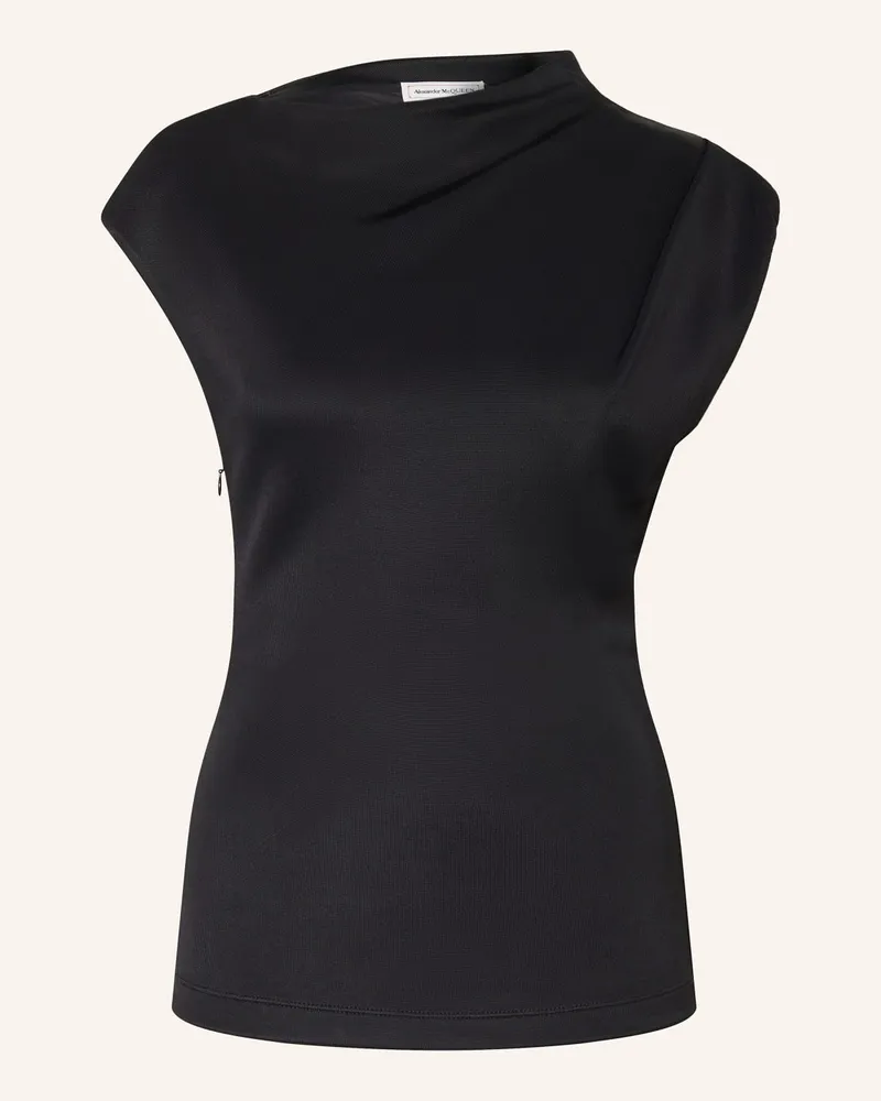 Alexander McQueen Top Schwarz