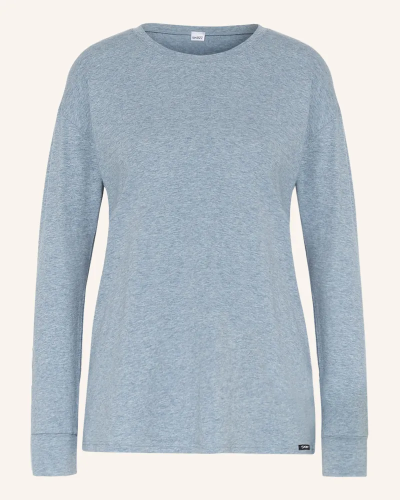Skiny Schlafshirt Every Night In Mix & Match blau Blaugrau