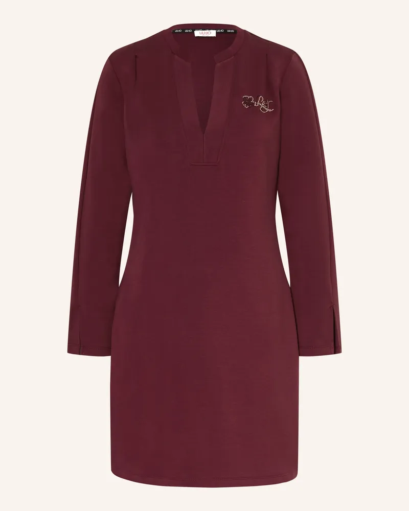 Liu Jo Sweatkleid Mit Schmucksteinen rot Dunkelrot