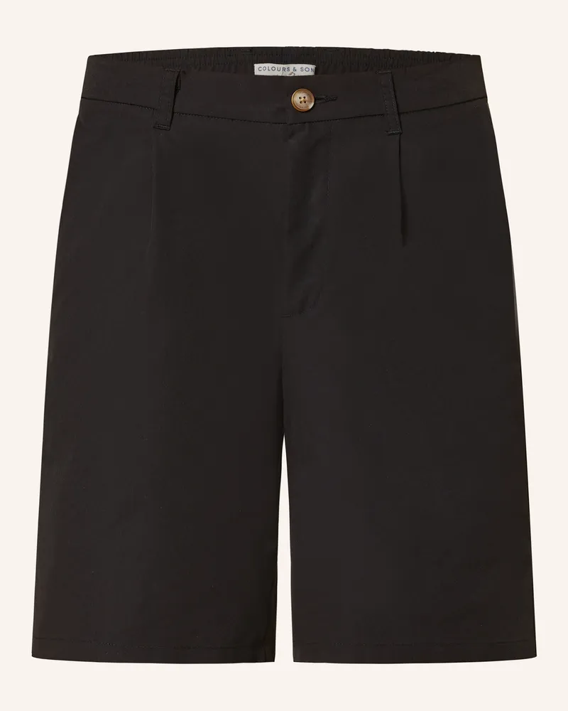 colours & sons Shorts mit Leinen Schwarz