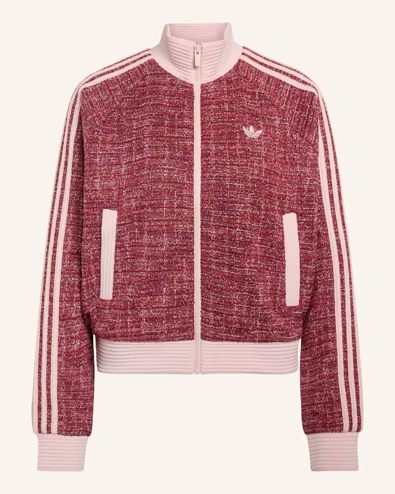 adidas Bouclé-Blouson Bouclé Vintage rosa Dunkelrot