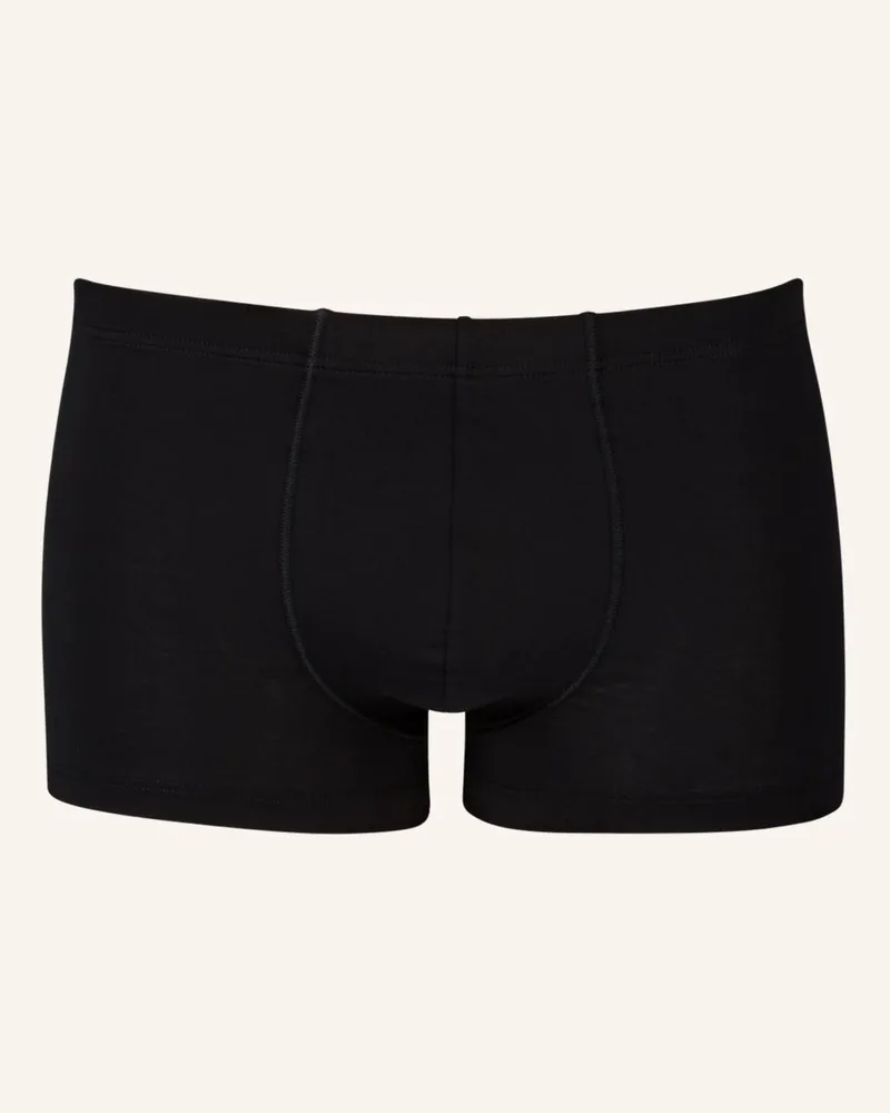 Hanro Boxershorts Cotton Sensation schwarz Schwarz