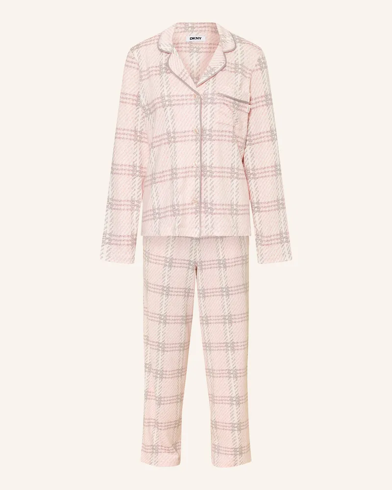 DKNY Schlafanzug FALLING FOR FALL aus Flanell Hellrosa