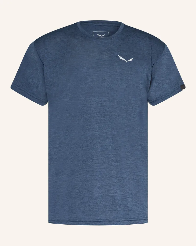 Salewa T-Shirt PUEZ MELANGE DRY'TON Dunkelblau