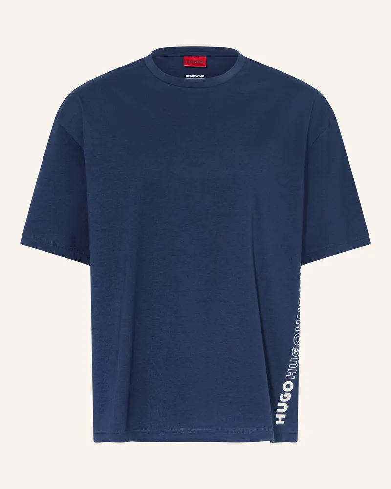 HUGO BOSS T-Shirt Tiki blau Dunkelblau