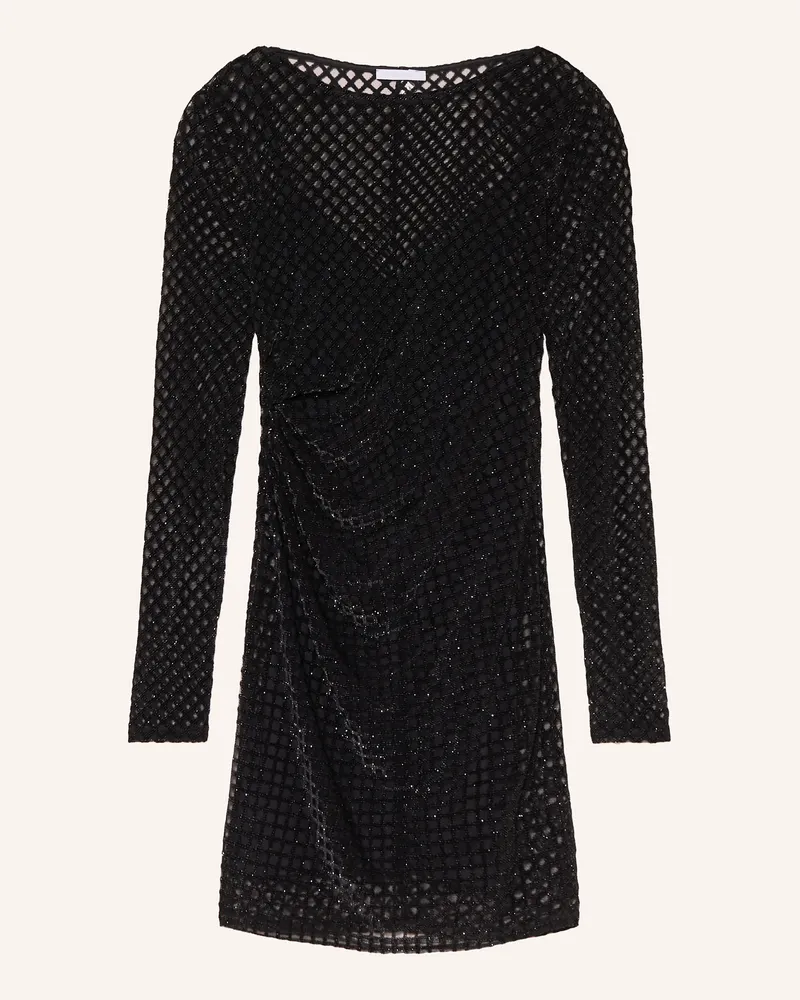 Patrizia Pepe Cocktailkleid aus Mesh Schwarz