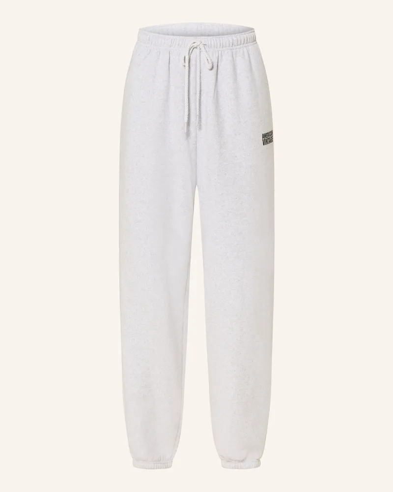 American Vintage Hose im Jogging-Stil Hellgrau
