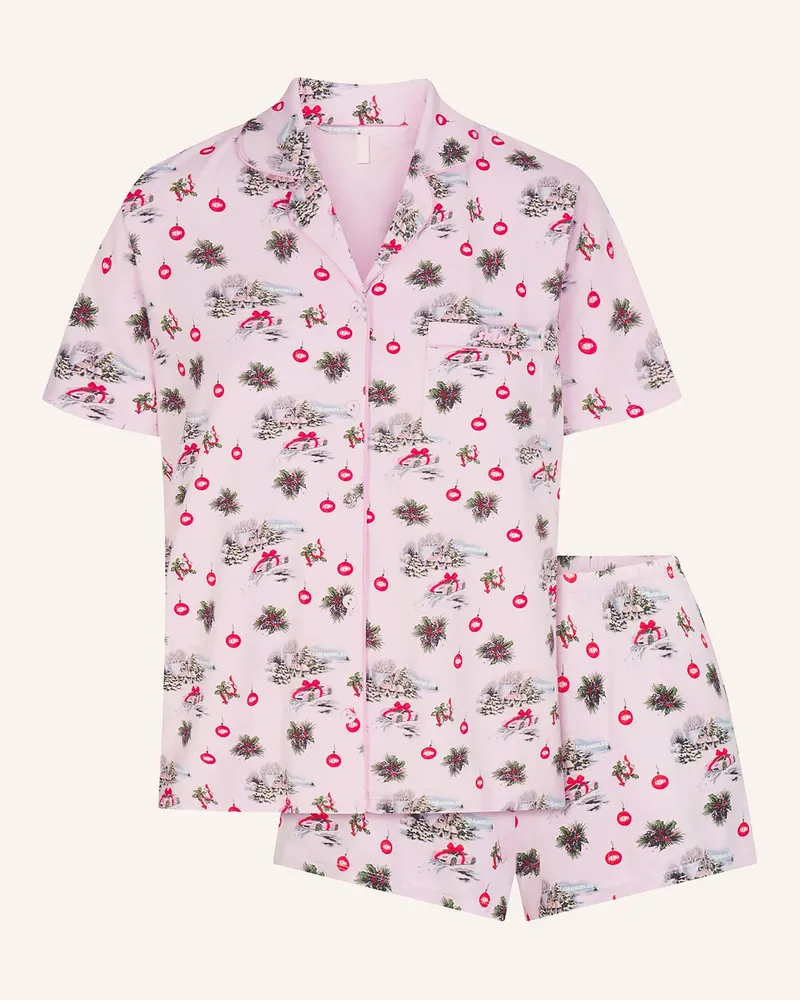 SKIMS Shorty-Schlafanzug Skims Sleep rosa Cb