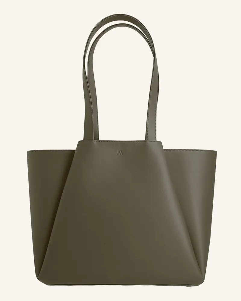 KAAI Schultertasche MIDI PYRAMID Khaki