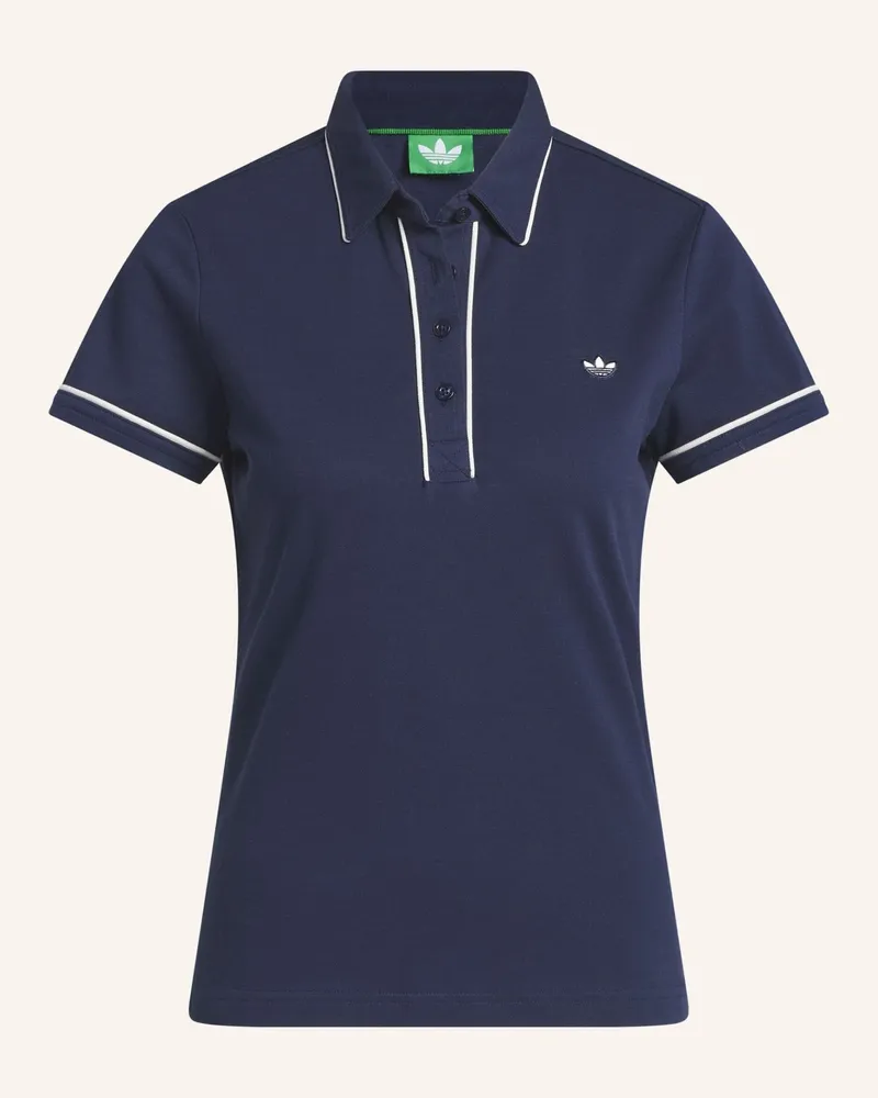 adidas ORIGINALS TWISTKNIT TREFOIL POLOSHIRT Blau