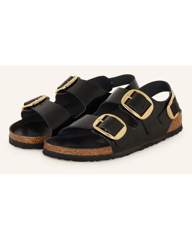 Birkenstock Sandalen MILANO BIG BUCKLE - SCHWARZ Schwarz