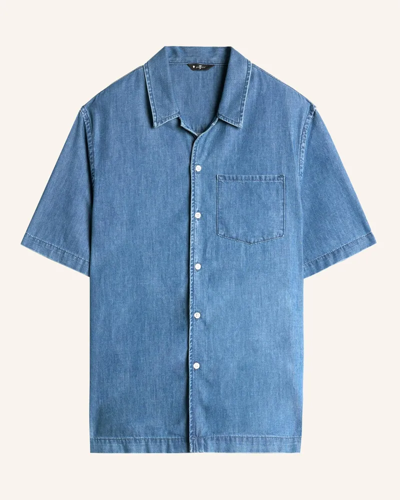7 for all mankind Shirt CAMP Blau