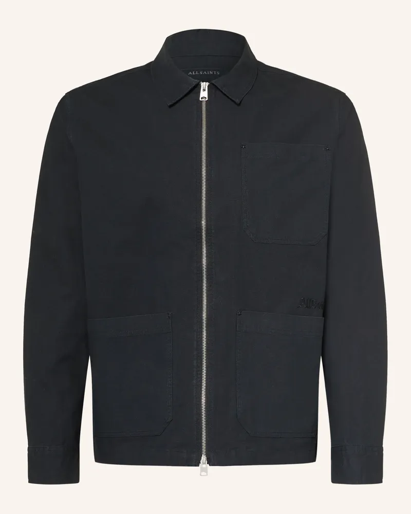 AllSaints Overjacket Dolwen Mit Nieten schwarz Schwarz