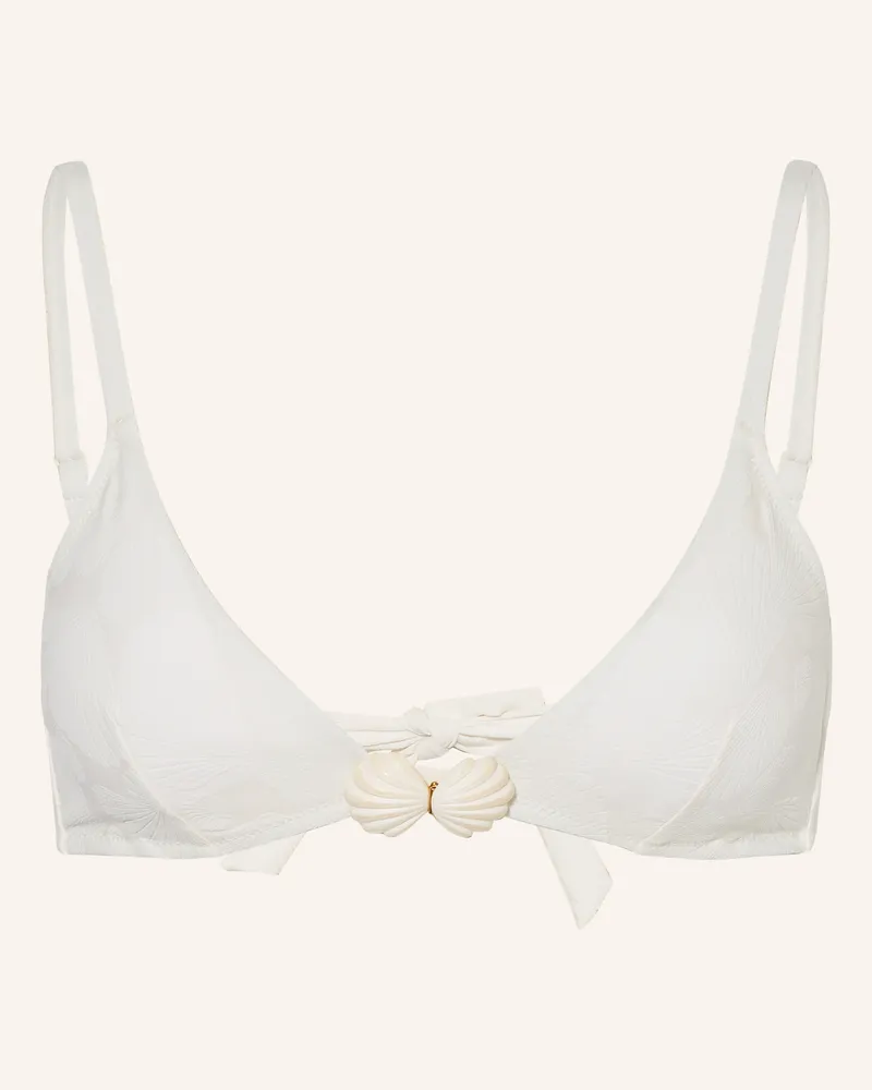 watercult Bralette-Bikini-Top Coastal Daydream weiss Ecru