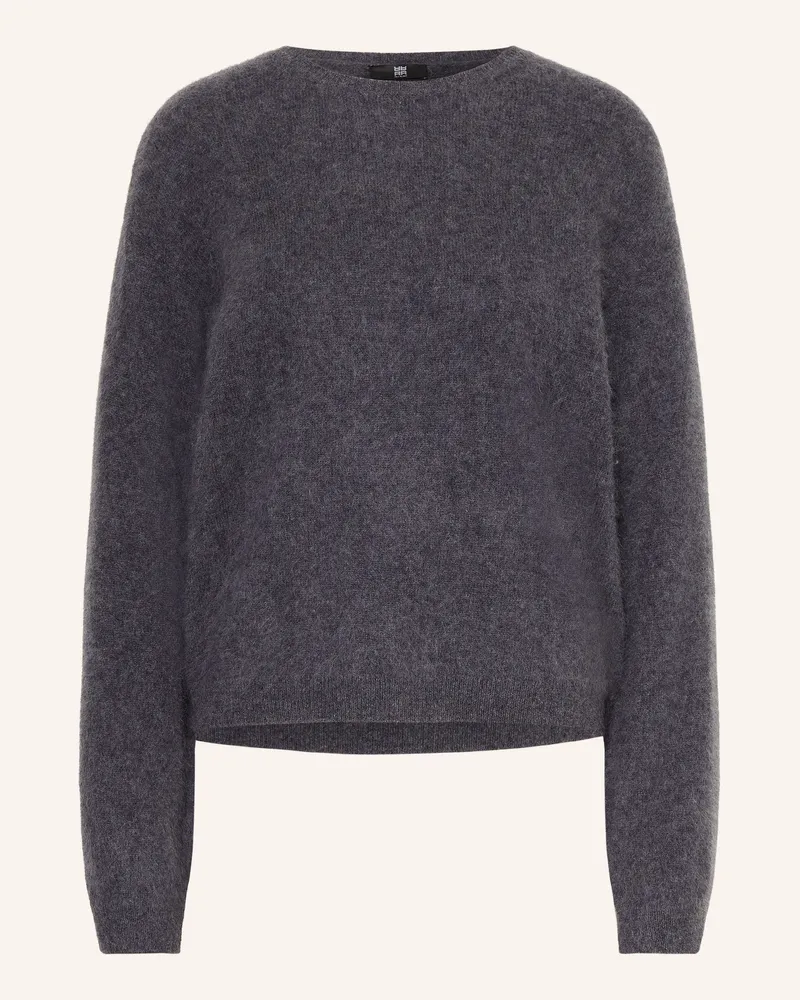 Riani Pullover Mit Merinowolle Und Abnehmbarem Kragen grau Dunkelgrau