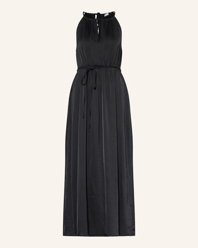 Mrs & HUGS Satinkleid mit Cut-out Schwarz
