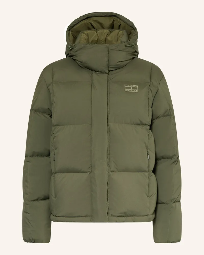 Tommy Hilfiger Daunenjacke ALASKA mit abnehmbarer Kapuze Grün