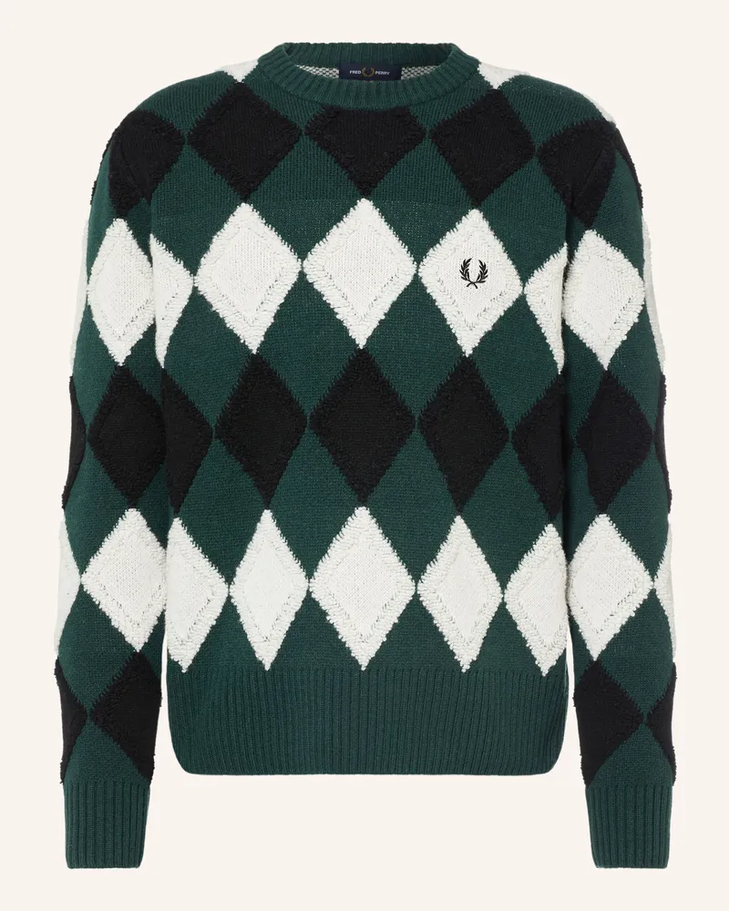 Fred Perry Pullover gruen Dunkelgrün