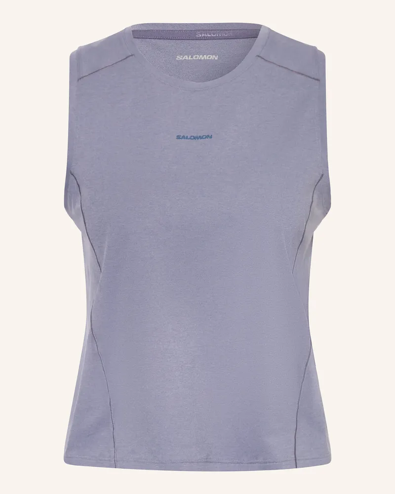 Salomon Top Trackline lila Blau