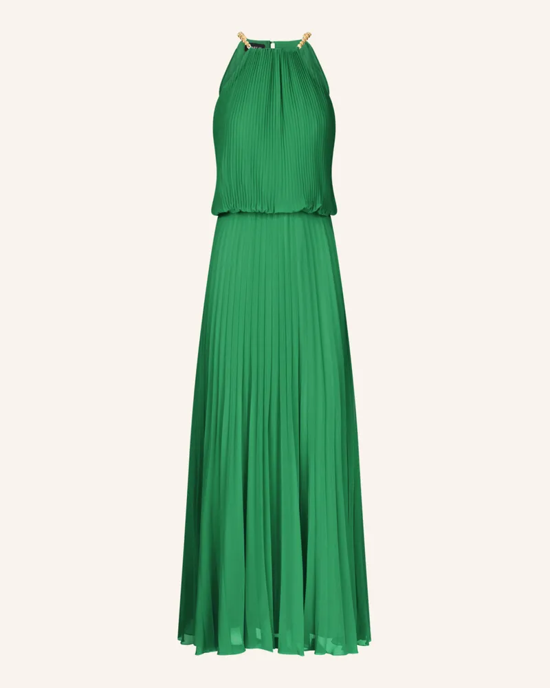 Apart Plisseekleid Grün