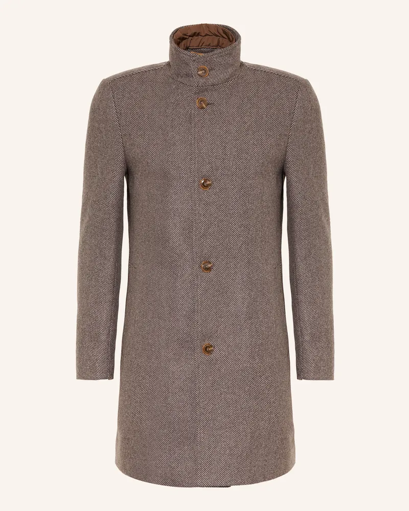 HUGO BOSS Wollmantel Hyde Mit Herausnehmbarer Blende braun Braun