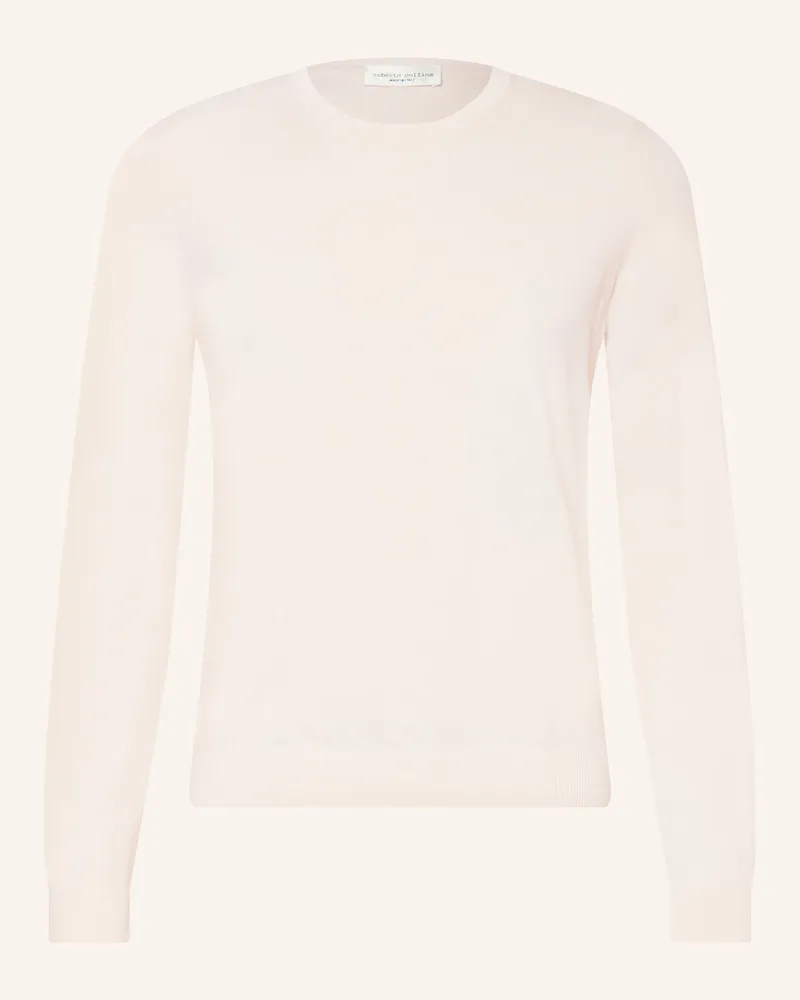 Roberto Collina Pullover weiss Ecru