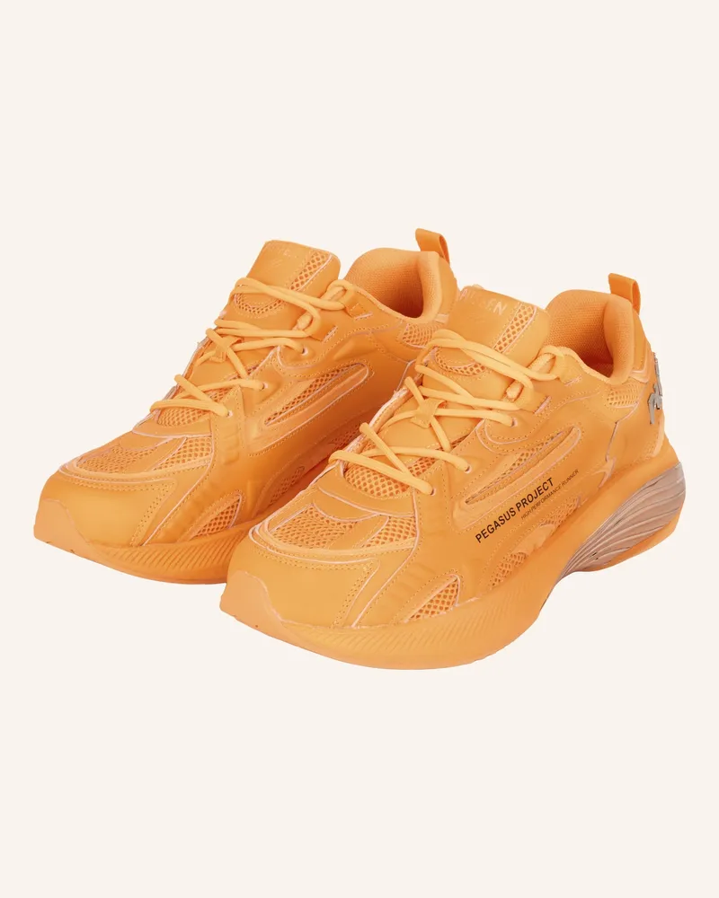Philipp Plein Lo-Top Turnschuhe Pegasus orange Orange