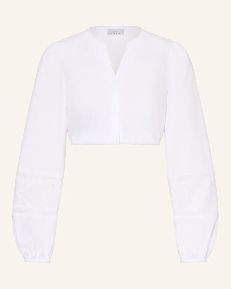 WALDORFF Dirndlbluse weiss Weiss
