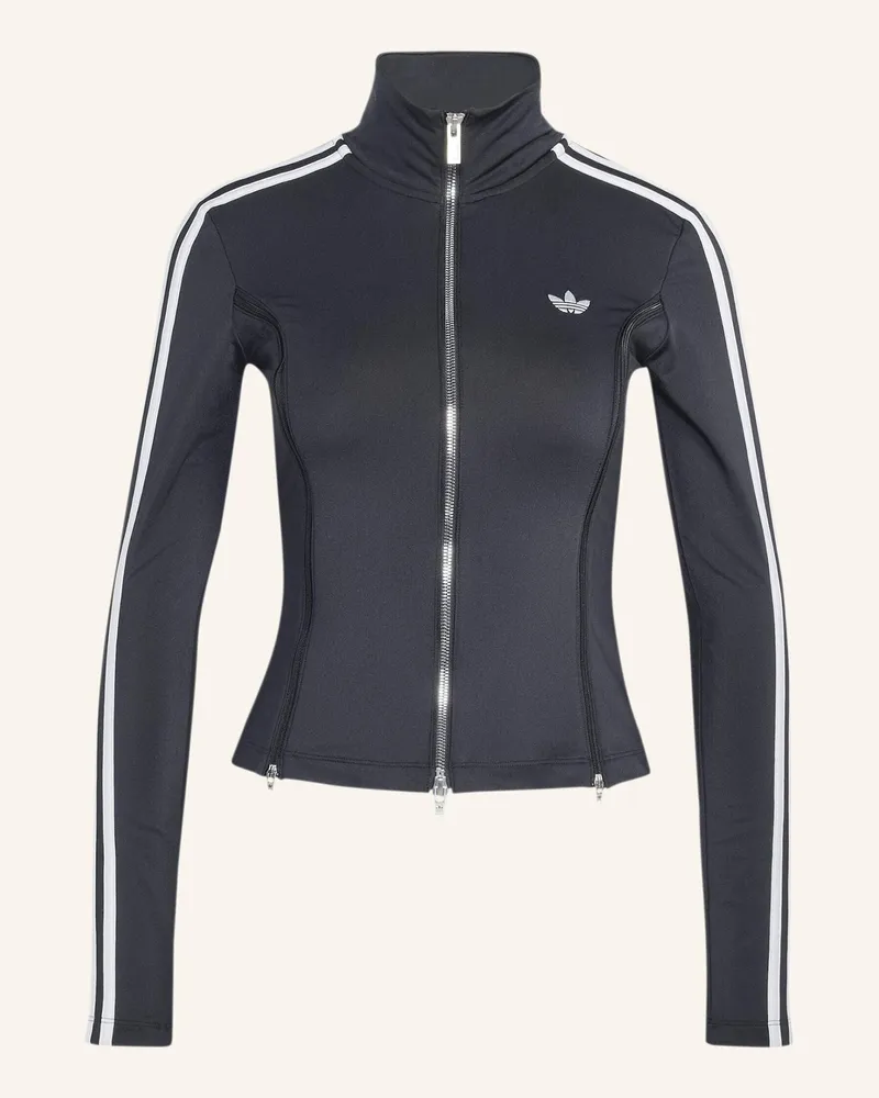 adidas Langärmeliges Shirt, Reissverschluss schwarz Schwarz