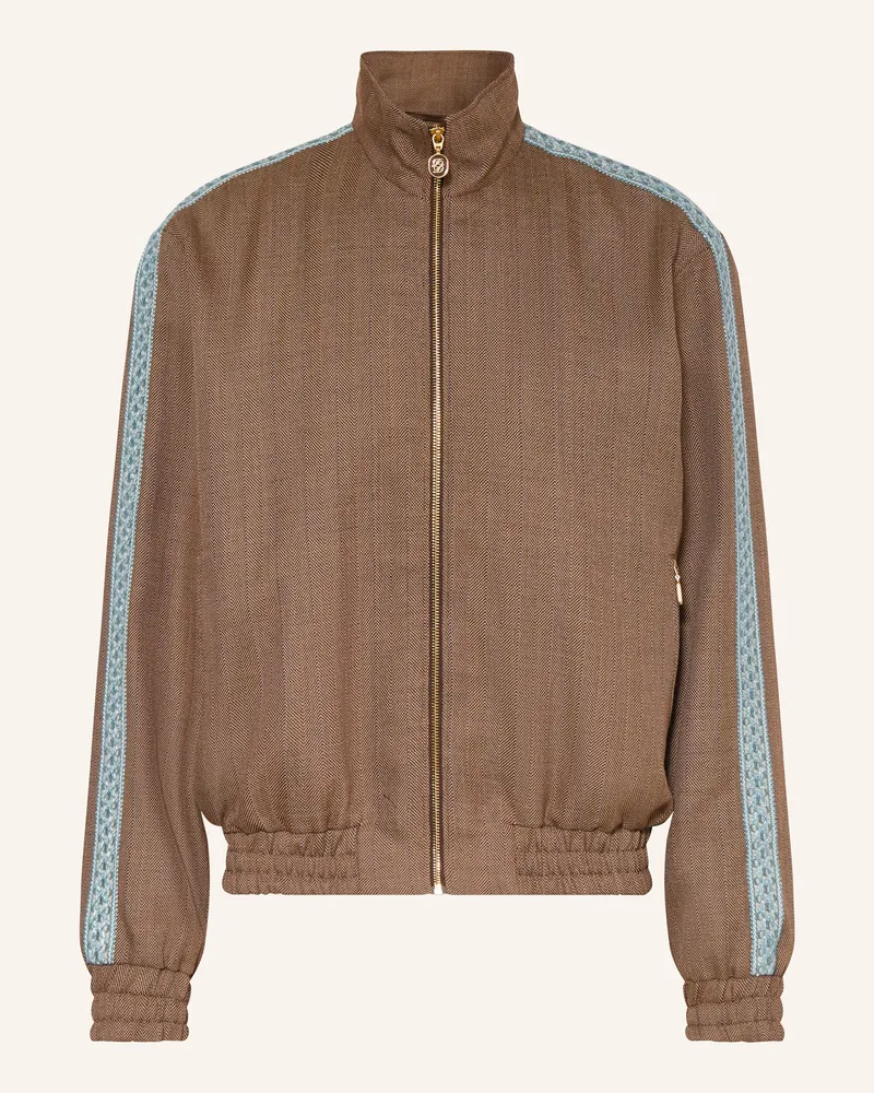Drôle de Monsieur Blouson mit Galonstreifen Camel