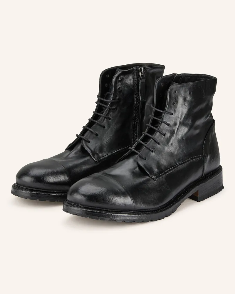 Cordwainer Schnürboots schwarz Schwarz