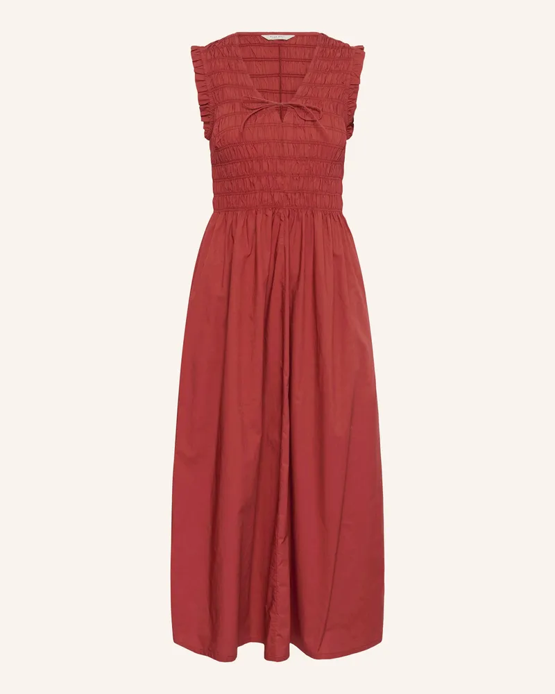 Part Two Kleid Borgnettepw Mit Rüschen rot Altrosa