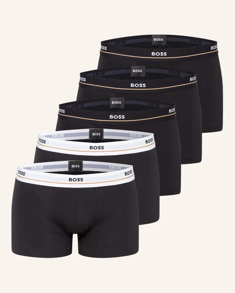 HUGO BOSS 5er-Pack Boxershorts schwarz Schwarz