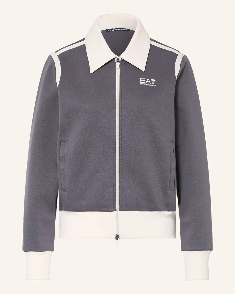EA7 Sweatjacke Pro grau Braun