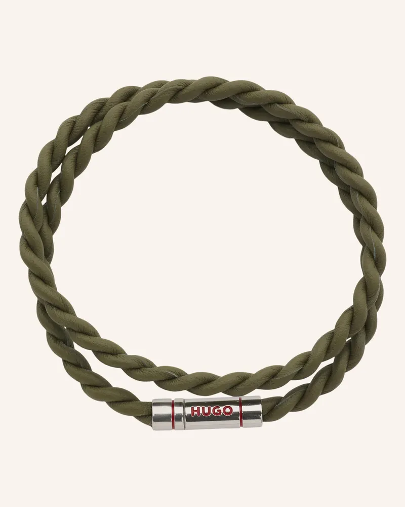 HUGO BOSS Armband E-doublebraid4-Bra gruen Hellgrün