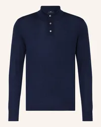 Strokesman's Strick-Poloshirt Blau